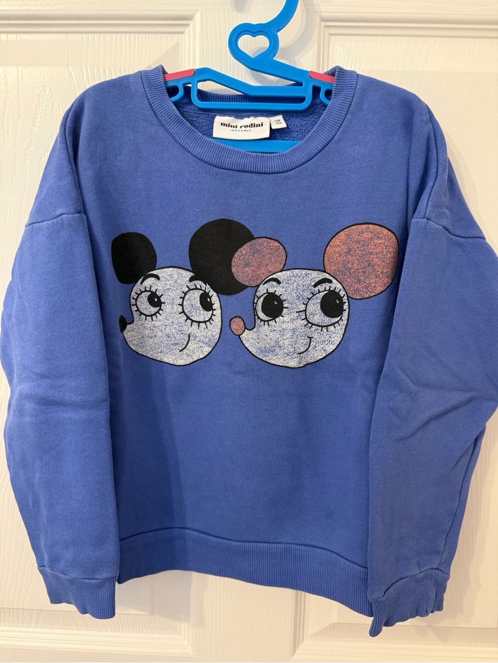 Mini Rodini Blue Graphic Character Sweatshirt